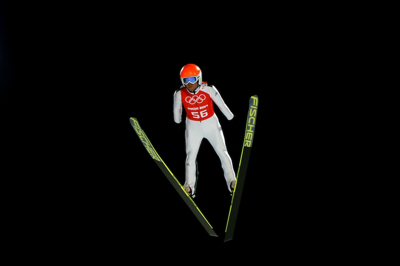 Illustration for article titled Olympic Ski Jumping Makes For Some Cool And Trippy Photos